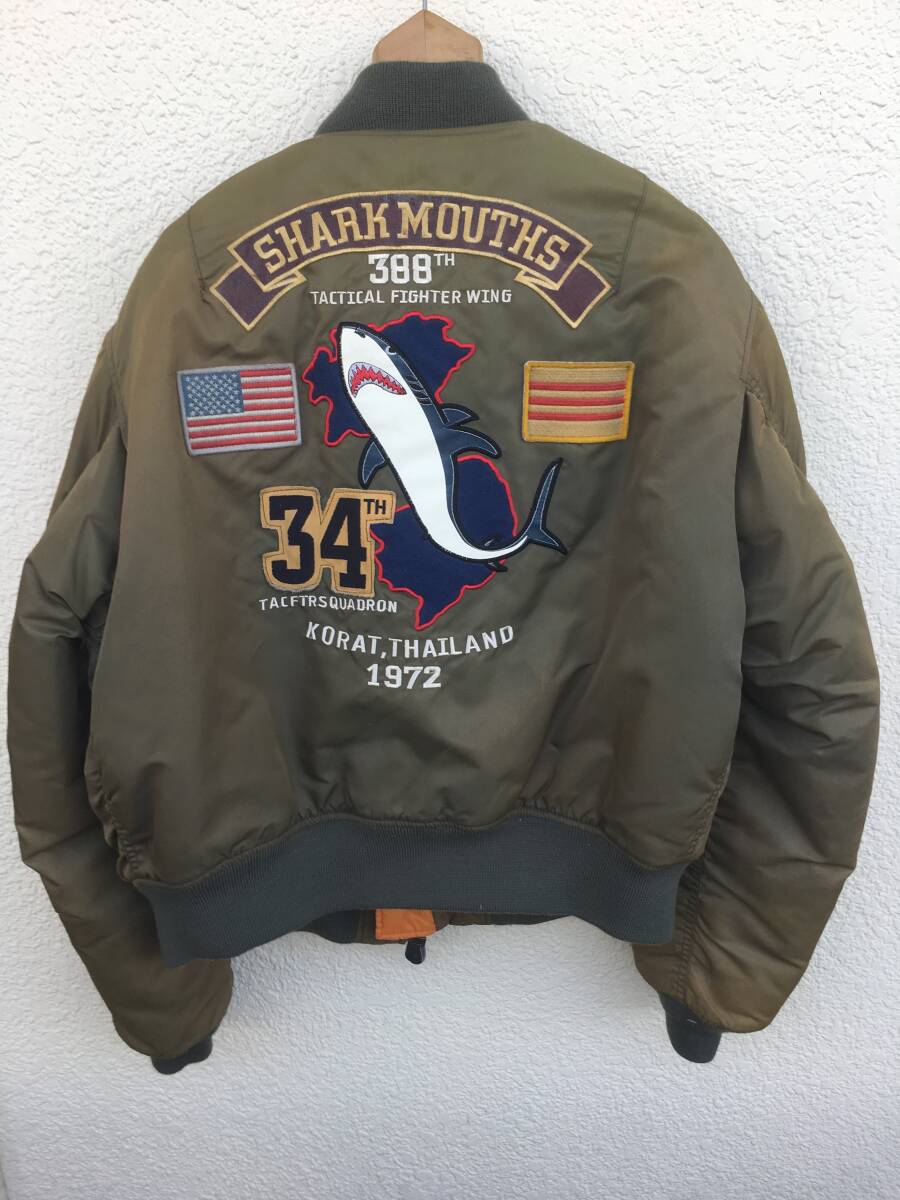 アビレックス AVIREX シャークマウス MA-1 フライトジャケット拍卖