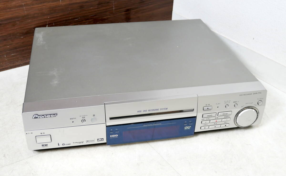 ▲(R710-H52) 現状品 Pioneer パイオニア DVR-77H DVD/HDDレコーダーデッキ 通電OK拍卖