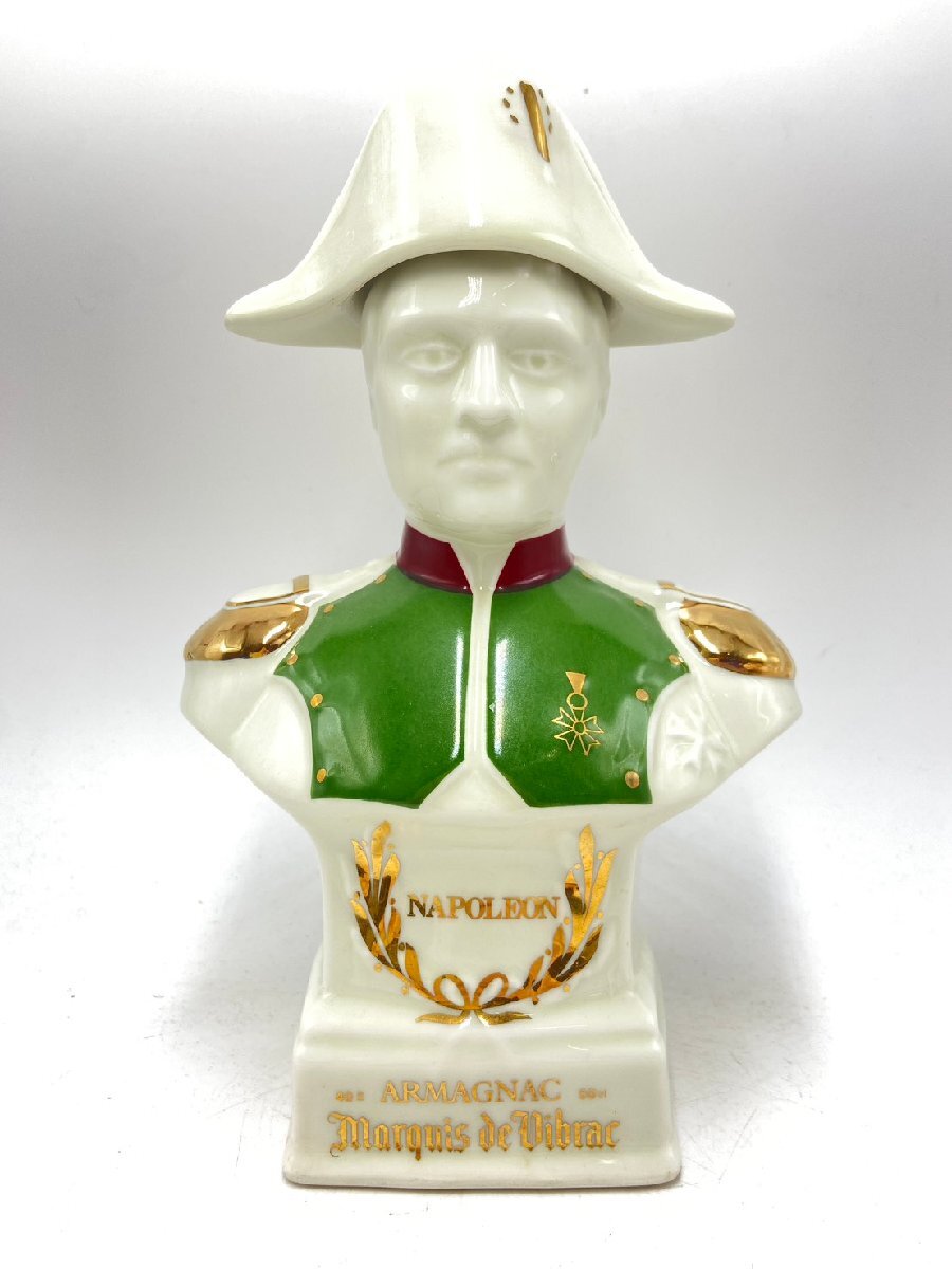 【同梱不可】Marquis de Vibrac マルキドヴィブラック ナポレオン 陶器 ※キャップ部分ダメージ有 内容量未記載 未開栓 古酒 R011828拍卖