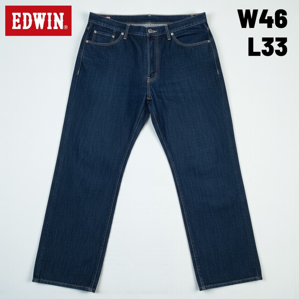 新品・未使用☆EDWIN エドウィン 503Z W46インチ ビッグサイズ レギュラー 濃紺拍卖