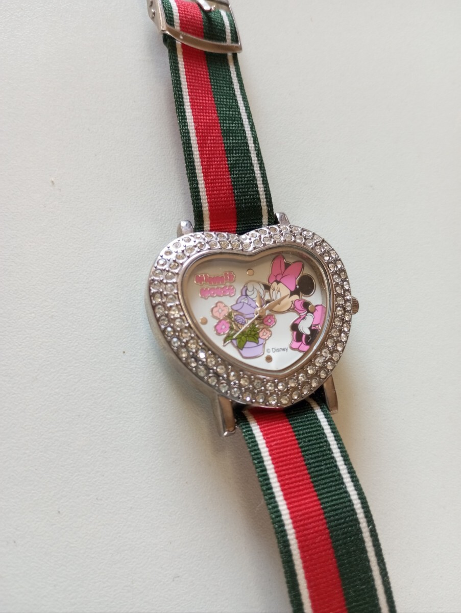 ミニー マウス お花に水やり イミテーション ダイヤ 動作確認済み拍卖