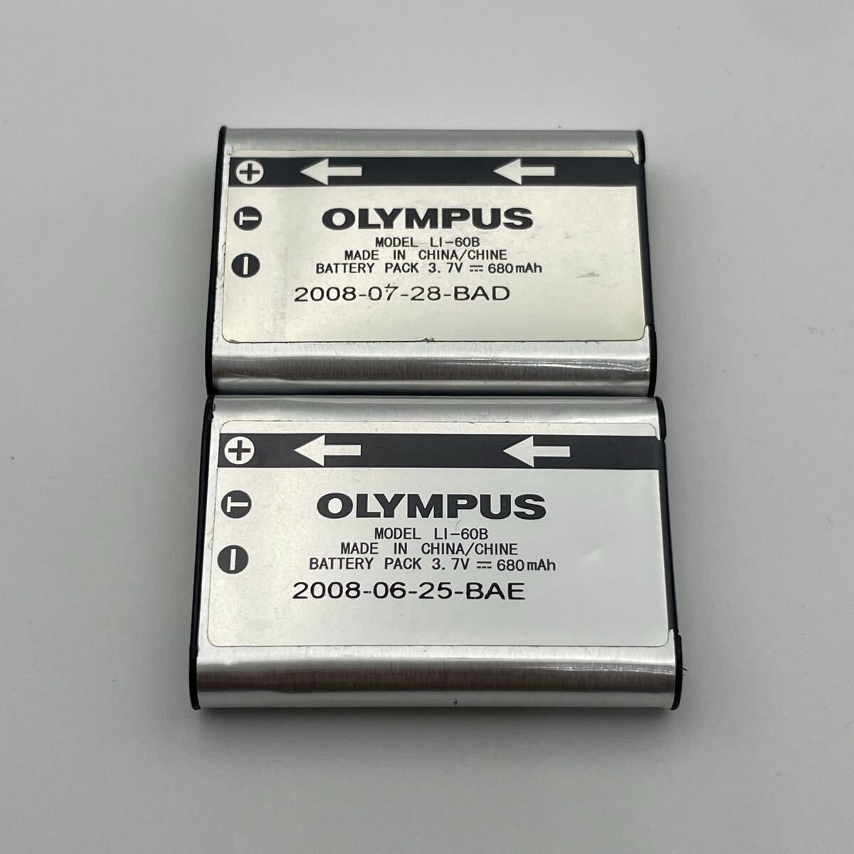 2個セット【動作確認済】送料無料 返金保証 純正 リチウムイオンバッテリー 電池 OLYMPUS オリンパス LI-60B 残量十分拍卖