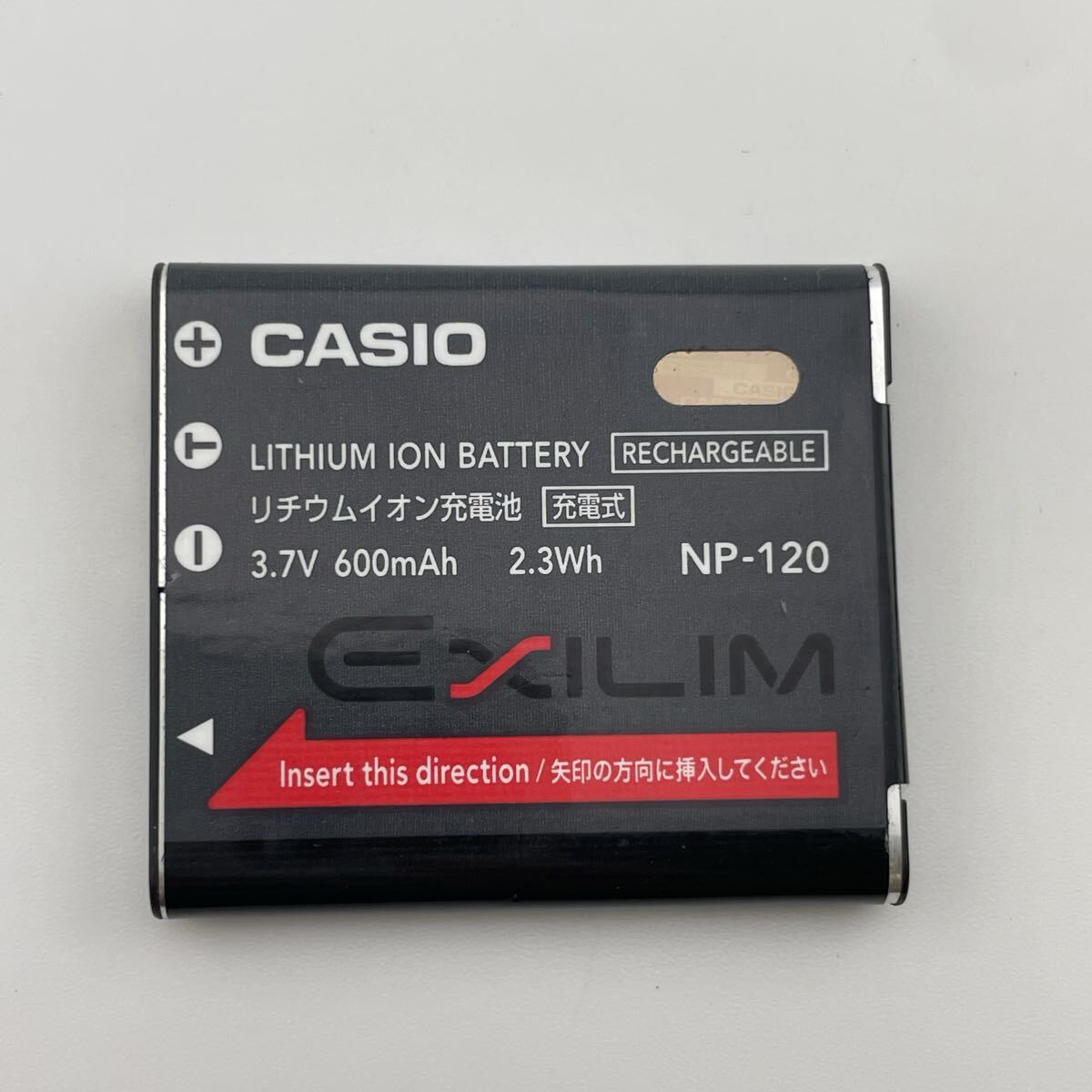 ほぼ未使用 容量十分!返金保証【動作確認済】送料無料 中古 CASIO カシオ純正 NP-120 バッテリー/電池パック np120 4.23拍卖