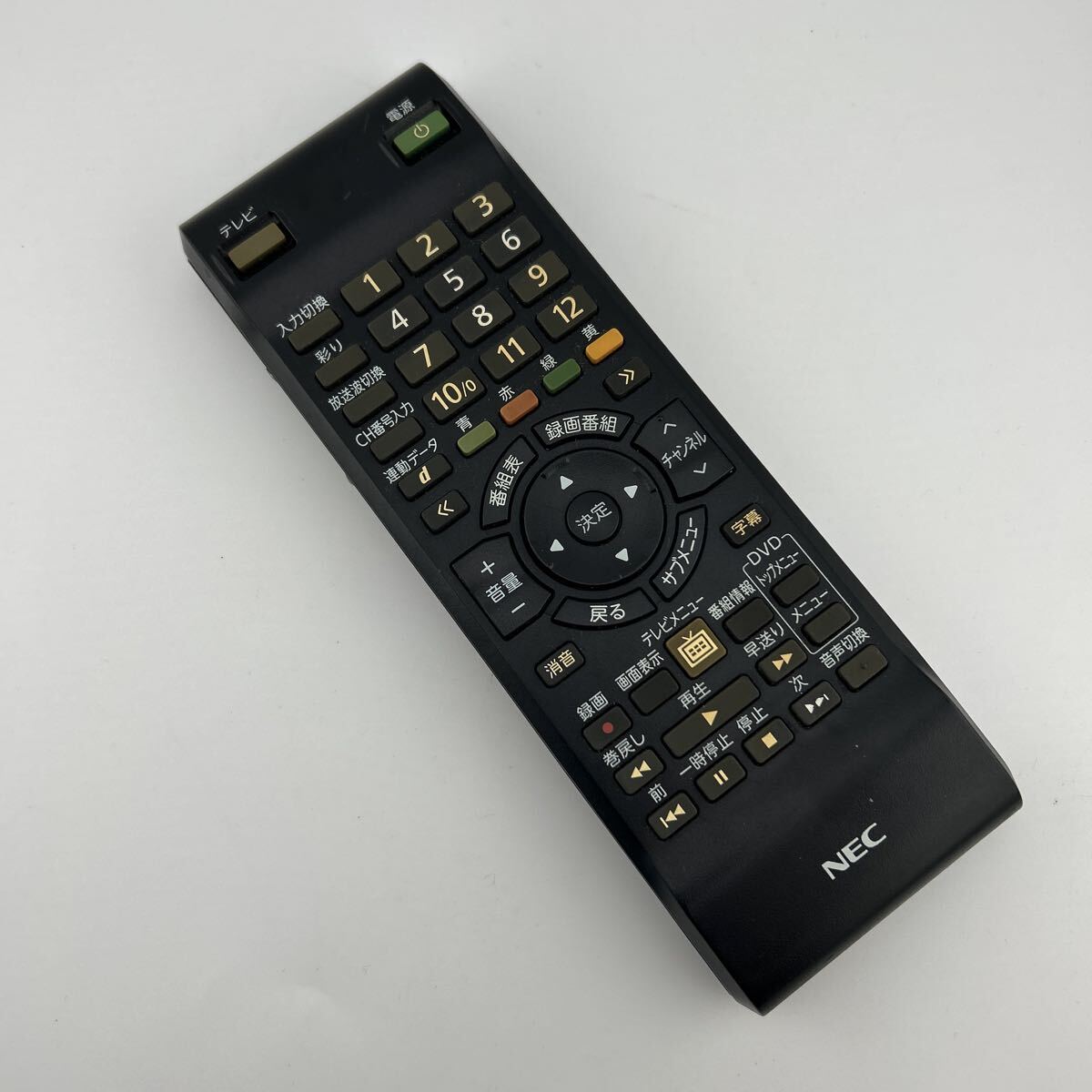 【動作確認済】送料無料 返金保証 NEC Lavie PCテレビ用 リモコン P/N:853-410163-512-A M/N:RC-1210拍卖