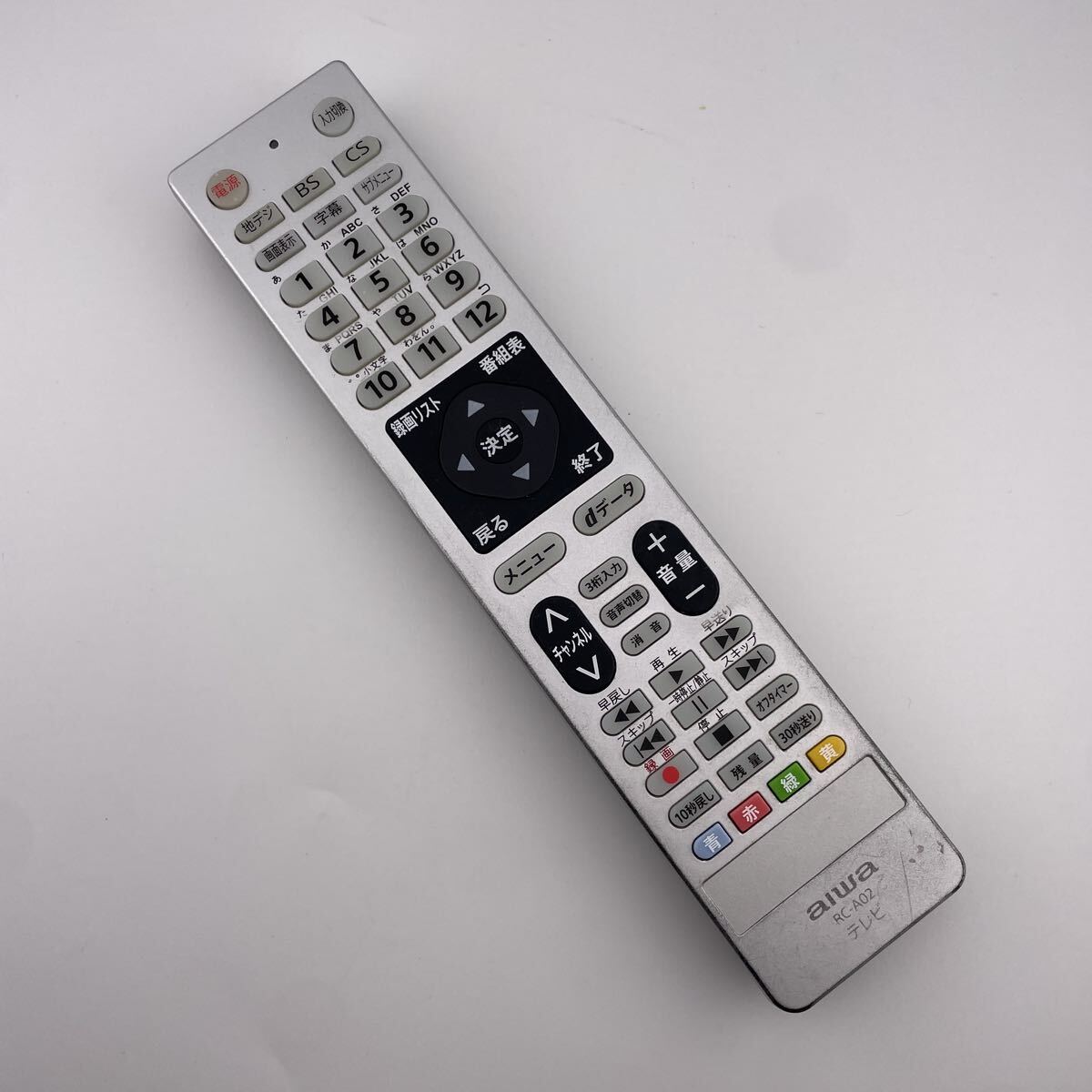 【赤外線動作確認済】送料無料 返金保証 AIWA テレビ リモコン RC-A02拍卖