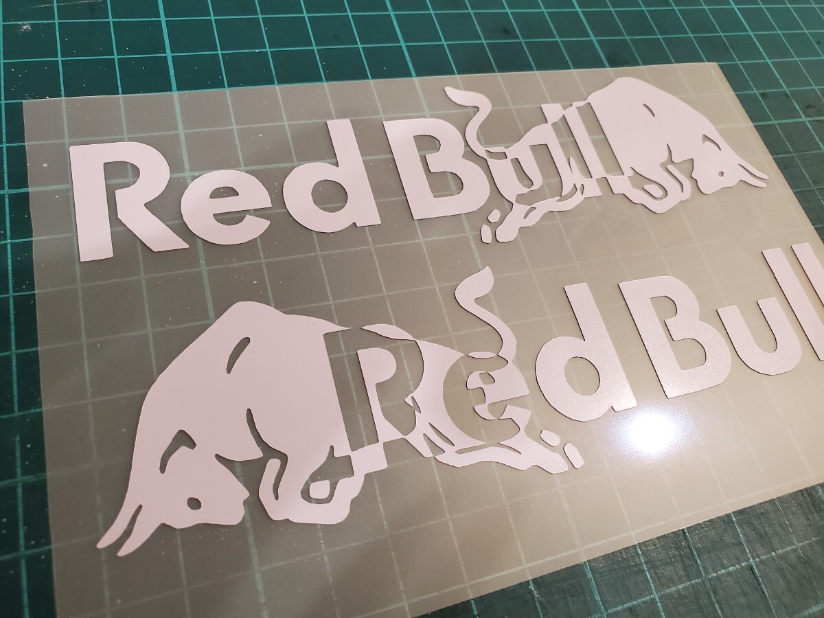 【送料無料!!】RedBull ステッカー デカール ホワイト レットブル 左右セット拍卖
