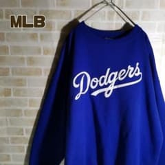 MLB ドジャース スウェット 青 トレーナー 刺繍 ロゴ 大谷拍卖
