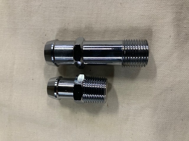 ヒーターホース フィッテイング クローム インパラ ベルエア エルカミーノ カプリス SBC 拍卖