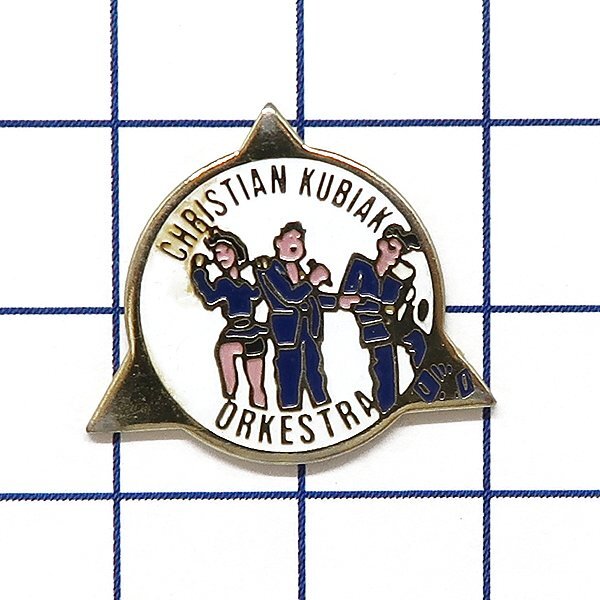 DKG★ PINS ピンズ ピンバッチ ピンバッジ ピンバッヂ P2615 CHBISTIAN KUBIAK ORKESTRA チビスティアン・クビアク管弦楽団 演奏 バンド拍卖