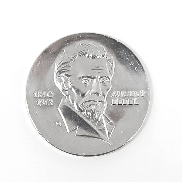 DKG★外国古銭 東ドイツ ベーベル60回忌 20マルク銀貨 1972年 AUGUST BEBEL アウグストベーベル 20マルク 銀貨 貨幣 外国銭 コイン coin228拍卖