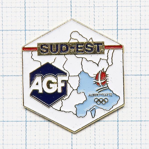DKG P3029★ PINS ピンズ ピンバッチ ピンバッジ ピンバッヂ SUD-EST AGF アルベールベル オリンピック 1992拍卖