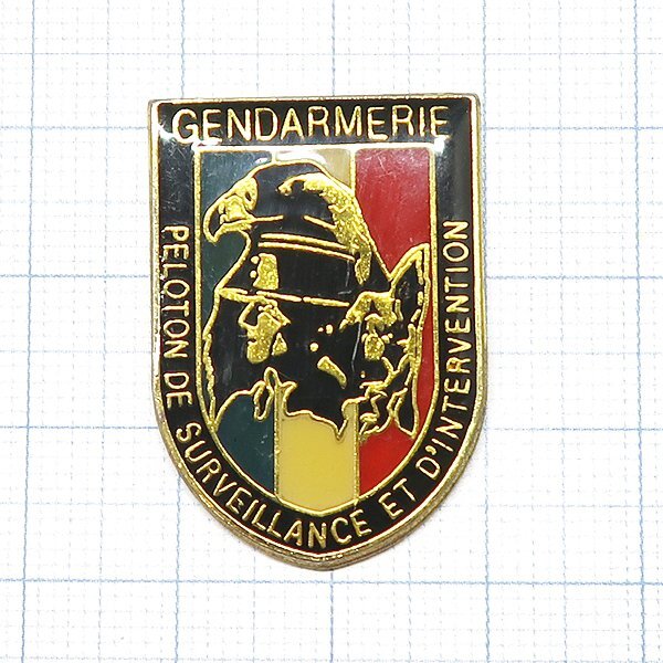 DKG P3510★ PINS ピンズ ピンバッチ ピンバッジ ピンバッヂ GENDARMERIE ジャンダルムリ 紋章 フランス 国家憲兵隊 警察犬 鷲 鳥拍卖