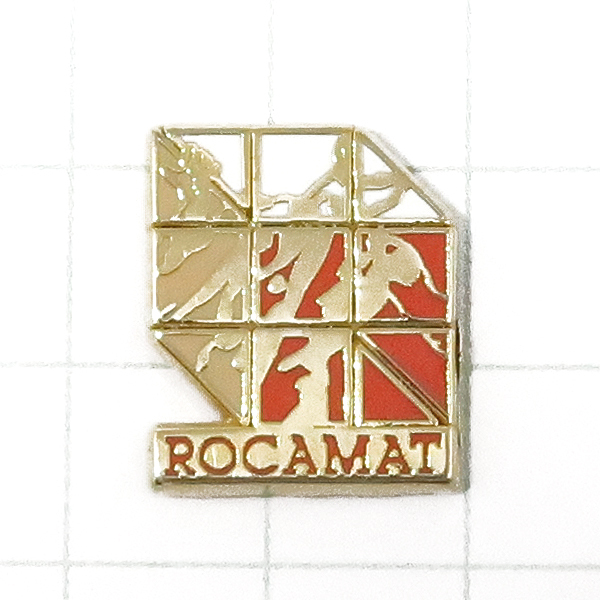 ★DKG★ PINS ピンズ フランス 雑貨 小物 ピン ピンバッチ ピンバッジ ピンバッヂ フランスピンズ P143 ROCAMAT 正方形 立方体拍卖