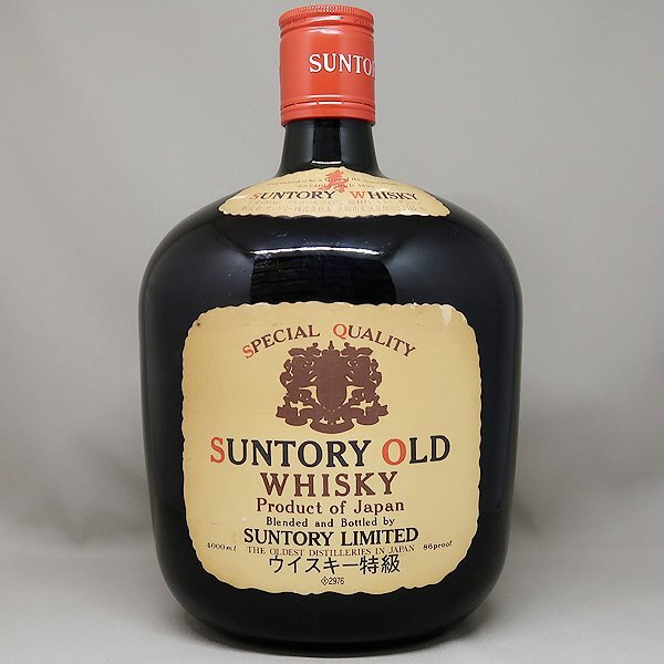 DKG★ ウィスキー特級 SUNTORY OLD サントリー オールド 4000ml サントリーウィスキー 特大 サントリーオールド 寿ラベル 特級 ダルマ 4L拍卖