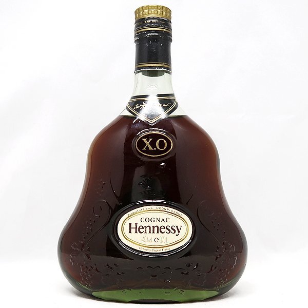 DKG★ 古酒 HENNESSY ヘネシー XO グリーンボトル 金キャップ ヘンシーXO オールドボトル 旧ラベル 緑 旧ボトル 700m拍卖