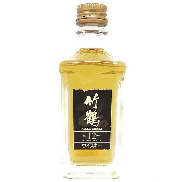 DKG★ NIKKA WHISKY ニッカ ウイスキー 竹鶴12年 ピュアモルト ウィスキー 竹鶴 12年 ミニボトル ミニチュアボトル ニッカ竹鶴 50ml拍卖