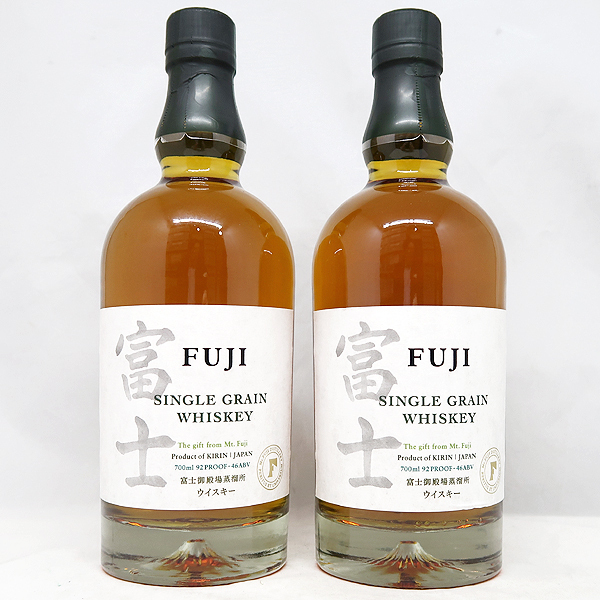 DKG★ 2本 未開栓 キリン KIRIN WHISKY 富士 FUJI 700ml SINGLE GRAIN シングルグレーンウィスキー 日本 ジャパニーズ ウィスキー × 2本拍卖