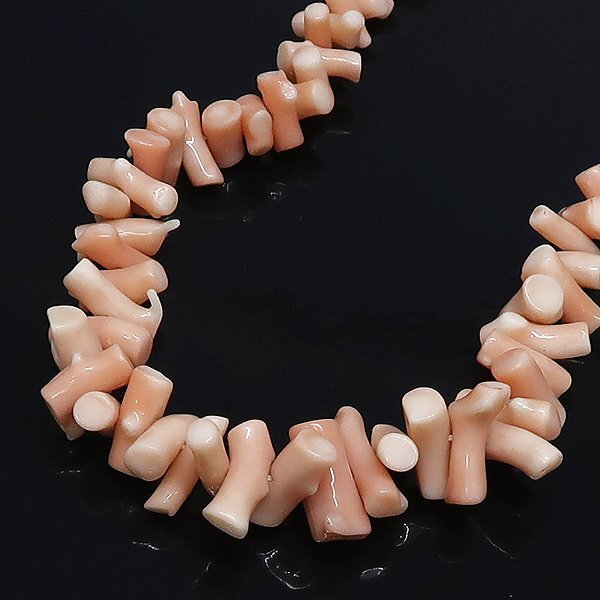 DKG★送料無料 BNS54★ 美品 枝珊瑚 ヤタラ ピンク サンゴ 珊瑚 ネックレス 約46cm 約46g ピンクコーラル 珊瑚ネックレス拍卖