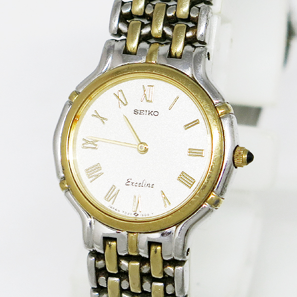 DKG★送料無料★ 稼働品 SEIKO セイコー Exceline エクセリーヌ 時計 7320-0410 R1 レディース 腕時計拍卖