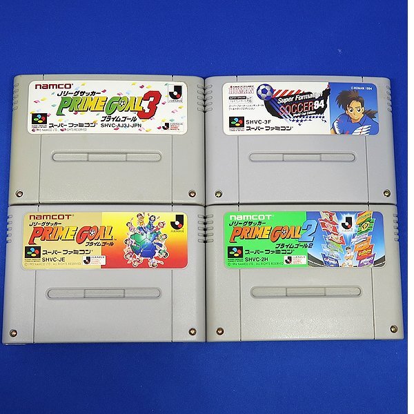 DKG★送料無料 BSF6★ スーパーファミコン ソフト サッカーゲーム 4本 プライムゴール 他 SFC スーファミ カセット サッカー ゲームソフト拍卖
