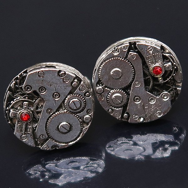 DKG★送料無料 BVA446★ 機械式時計 時計機械 デザイン カフスボタン 機械 ムーブメント カフリンクス メカニカル カフス拍卖