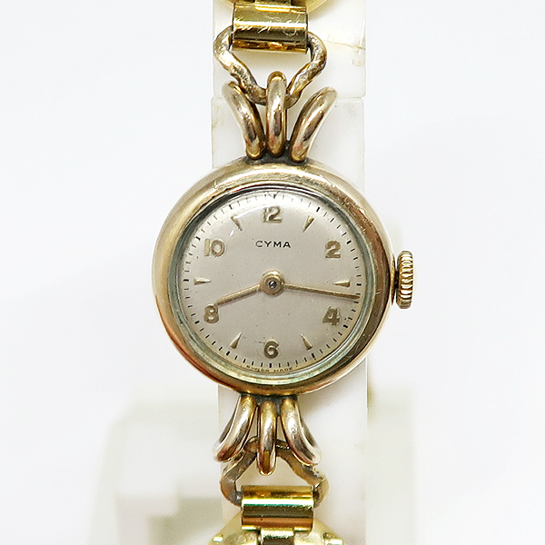 DKG★送料無料★ 希少 アンティーク CYMA Tavannes 434 シーマ タバン 手巻 レディース 腕時計 ROLLED GOLD ロールドゴールド 時計拍卖