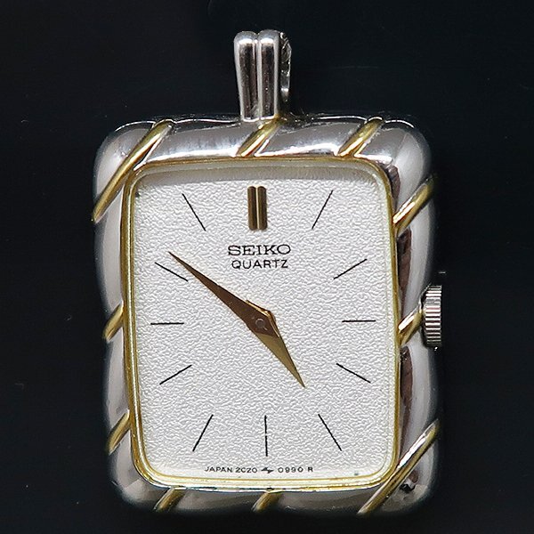 DKG★送料無料★ 稼動品 SEIKO セイコー ペンダントウォッチ クォーツ 時計 2C20-5470 セイコーペンダントウォッチ ペンダント時計拍卖