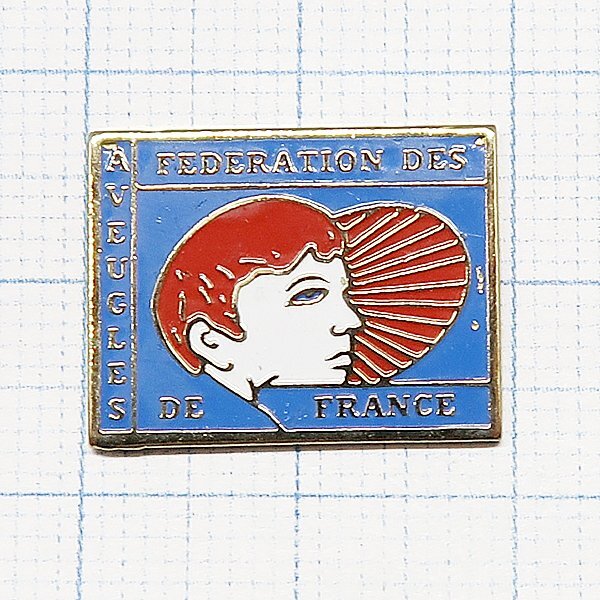 DKG P3333★ PINS ピンズ ピンバッチ ピンバッジ ピンバッヂ AVEUGLES FEDERATION DES フランス盲人 弱視者 連盟拍卖