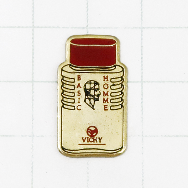 ★DKG★ PINS ピンズ フランス 雑貨 ピンバッチ ピンバッジ ピンバッヂ P578 BASIC HOMME ベーシック オム VICHY ヴィシー 香水 香水瓶拍卖