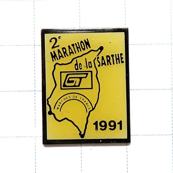 DKG★ PINS ピンズ ピンバッチ ピンバッジ ピンバッヂ P2220 MARATHON de la SARTHE 1991 マラソン サルト拍卖