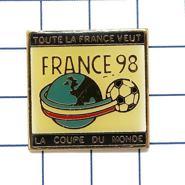 DKG★ PINS ピンズ ピンバッチ ピンバッジ ピンバッヂ P2488 W杯 サッカー ワールドカップ 1998 FRANCE 98 フランス拍卖