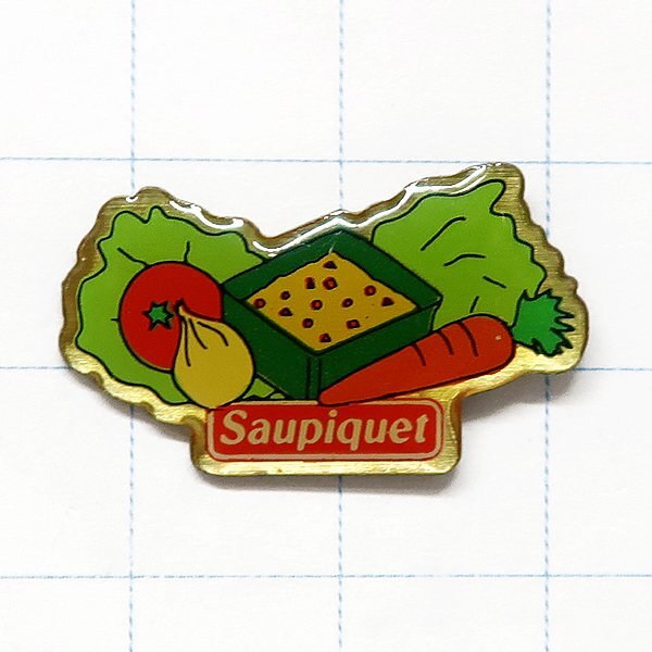 DKG★ PINS ピンズ ピンバッチ ピンバッジ ピンバッヂ P2151 Saupiquet カスレ 人参 トマト 野菜 レタス拍卖