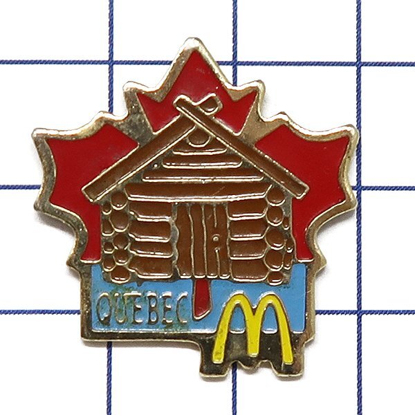 DKG★ PINS ピンズ ピンバッチ ピンバッジ ピンバッヂ P2656 McDonald's QUEBEC マクドナルド マック カナダ ケベック州 ログハウス拍卖