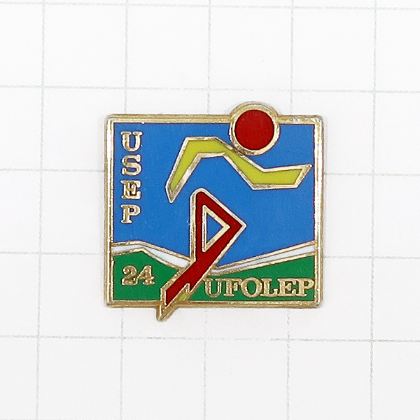 ★DKG★ PINS ピンズ フランス ピンバッチ ピンバッジ P687 USEP 24 UFOLEP 初等教育スポーツ連盟 Union Sportive de l’Enseignement拍卖