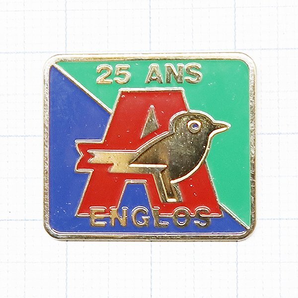 DKG P2965★ PINS ピンズ ピンバッチ ピンバッジ ピンバッヂ Auchan オーシャン スーパー 25 ANS ENGLOS アングロ コミューン 鳥 小鳥拍卖