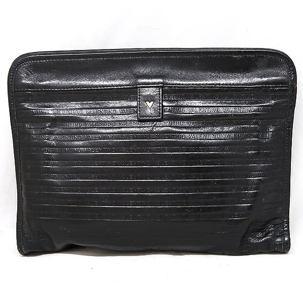 ★DKG★ VALENTINO バレンチノ レザー セカンドバッグ セカンド バッグ クラッチバッグ クラッチ ヴァレンチノ ヴァレンティノ拍卖