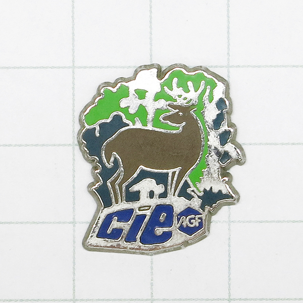★DKG★ PINS ピンズ フランス 雑貨 ピンバッチ ピンバッジ ピンバッヂ フランスピンズ P267 AGF 鹿 SOFREC PARIS Cie AGF シカ しか拍卖