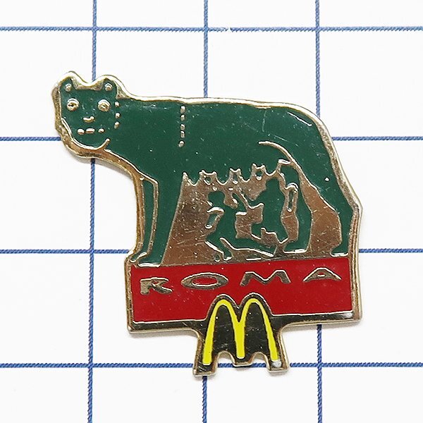 DKG★ PINS ピンズ ピンバッチ ピンバッジ ピンバッヂ P2336 ROMA ローマ マクドナルド McDonald's マック 狼 神話 ベルトラン BERTRAND拍卖