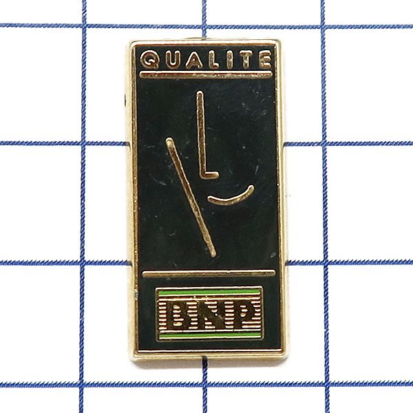 DKG★ PINS ピンズ ピンバッチ ピンバッジ ピンバッヂ P2523 QUALITE BNP パリ国立銀行 BNPパリバ銀行拍卖