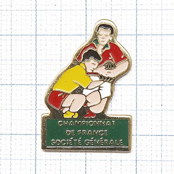 DKG P3150★ PINS ピンズ ピンバッチ ピンバッジ ピンバッヂ CHAMPIONNAT ラクビー フランス SOCIE GENERALE ソシエテ・ジェネラ拍卖