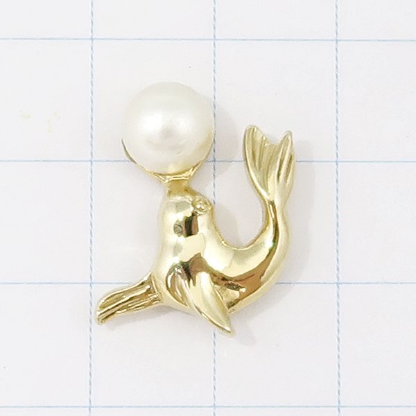 DKG★PINS ピンズ ピンバッチ ピンバッジ ピンバッヂ フランス P1783 アザラシ オットセイ アシカ ボール 球 ボール遊び 曲芸拍卖