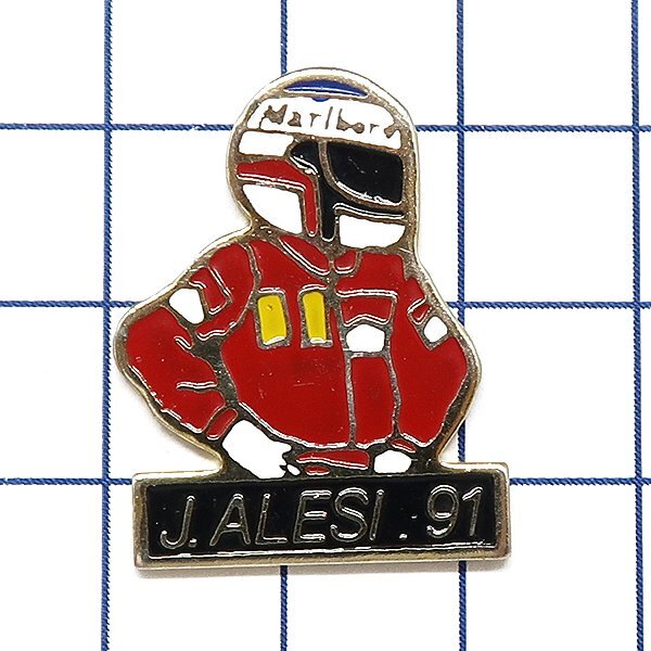 DKG★ PINS ピンズ ピンバッチ ピンバッジ ピンバッヂ P2585 J.ALESI 1991 F1 マルボロ ジャン・アレジ ジャンアレジ レーサー Jean Alesi拍卖