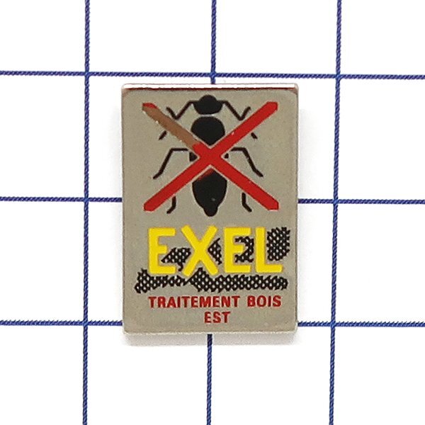 DKG★ PINS ピンズ ピンバッチ ピンバッジ ピンバッヂ P2277 EXEL TRAIYEMENT BOIS EST 蟻 木材加工拍卖