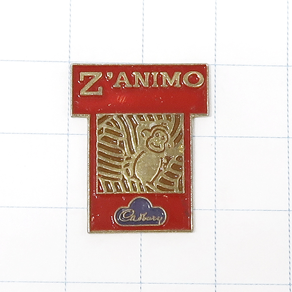DKG★ PINS ピンズ ピンバッチ ピンバッジ ピンバッヂ フランス P1460 Z'ANIMO CADBURY ビスケット 猿 モンキー拍卖