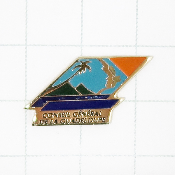 DKG★ PINS ピンズ フランス 雑貨 ピンバッチ ピンバッジ ピンバッヂ P894 CONSEIL CENERAL DE LA GUADELOUPE グアドループ 総評議会拍卖