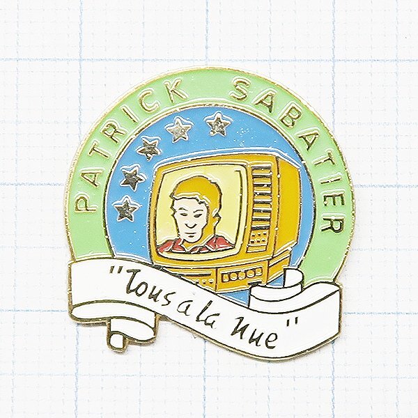 DKG P2970★ PINS ピンズ ピンバッチ ピンバッジ ピンバッヂ PATRICK SABATIER パトリック・サバティエ ラジオ テレビ 司会者拍卖