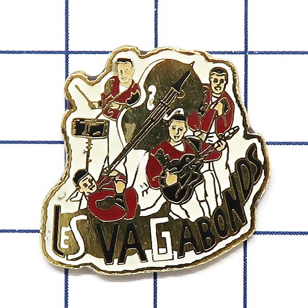 DKG★ PINS ピンズ ピンバッチ ピンバッジ ピンバッヂ P2743 LES VAGABONDS ヴァガボンズ バンド ネオロカビリー ボガンボス拍卖