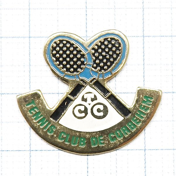 DKG P2848★ PINS ピンズ ピンバッチ ピンバッジ ピンバッヂ TENNIS CLUB DE CORBEHEM コルベヘム テニスクラブ テニス クラブ拍卖