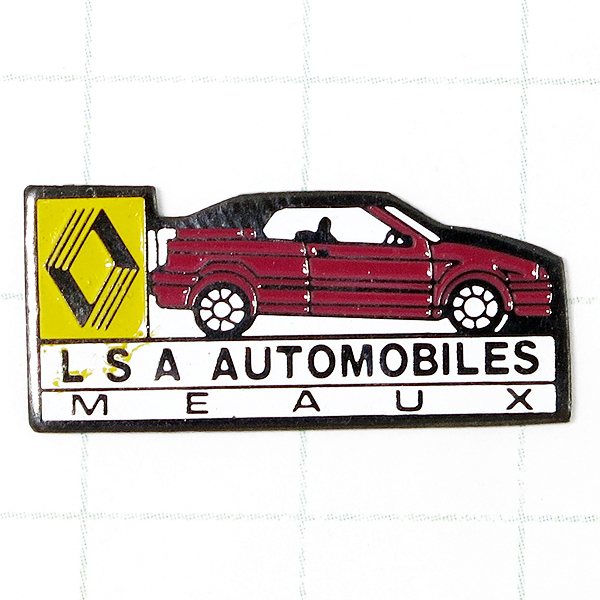 ★DKG★PINS ピンズ フランス 雑貨 ピンバッチ ピンバッジ P468 LSA AUTMOBILES MEAUX ルノー 自動車 モー拍卖