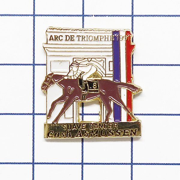 DKG★ PINS ピンズ ピンバッチ ピンバッジ ピンバッヂ P2335 SUAVE DANCER ASMUSSEN スワーヴダンサー アスムッセン騎手 凱旋門  拍卖